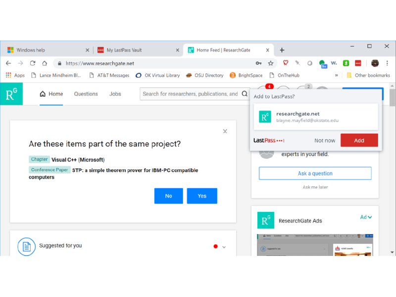 figure four, passwords and password management